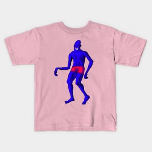 Smiling Man In Pants Kids T-Shirt